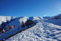 Immagine invernale dei monti del Gennargentu