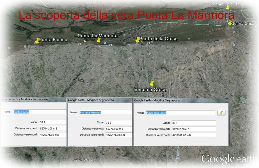 Vai al capitolo LA SCOPERTA DELLA VERA PUNTA LA MARMORA  Go to section LA SCOPERTA DELLA VERA PUNTA LA MARMORA