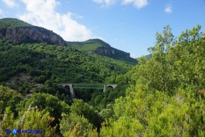 Il ponte ferroviario sul Rio Sa Taula, presso Niala (Ussassai-NU)