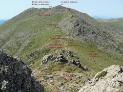 Panoramica del Gennargentu ripresa dalle pendici del Bruncu Spina