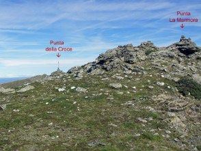  Punta La Marmora (a destra) e, in fondo, Punta della Croce