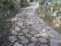 Strada di accesso al nuraghe Goni