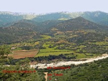 Il bivio Tiscali/Gorroppu visto da Sùrtana