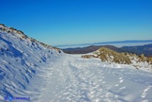 Immagine invernale dei monti del Gennargentu