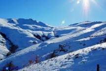 Immagine invernale dei monti del Gennargentu