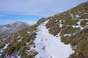 Il sentiero dopo l'Arco di Artilai